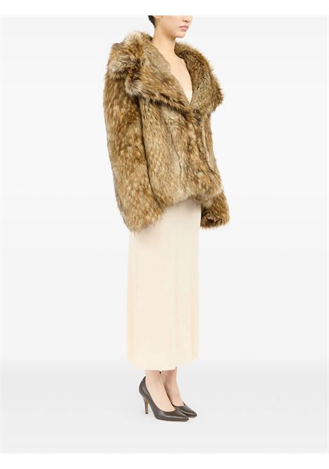 giacca in pelliccia sintetica donna beige MM6 MAISON MARGIELA | S52AM0326 M35464001F